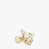 Anillo Jc Multi Pearl: anillo de metal con acabado dorado y perlas Anillo Jc Multi Pearl: anillo de metal con acabado dorado y perlas