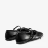 Bailarinas Loli en napa negra brillante con lazos de piel suave tipo guante Bailarinas Loli en napa negra brillante con lazos de piel suave tipo guante