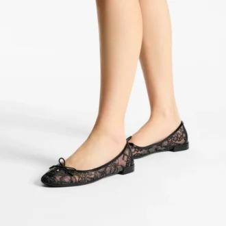 Bailarinas Scarlett negras de jimmy choo con cordones Bailarinas Scarlett negras de jimmy choo con cordones