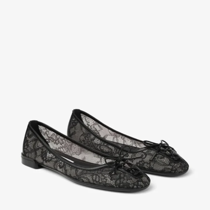 Bailarinas Scarlett negras de jimmy choo con cordones Bailarinas Scarlett negras de jimmy choo con cordones
