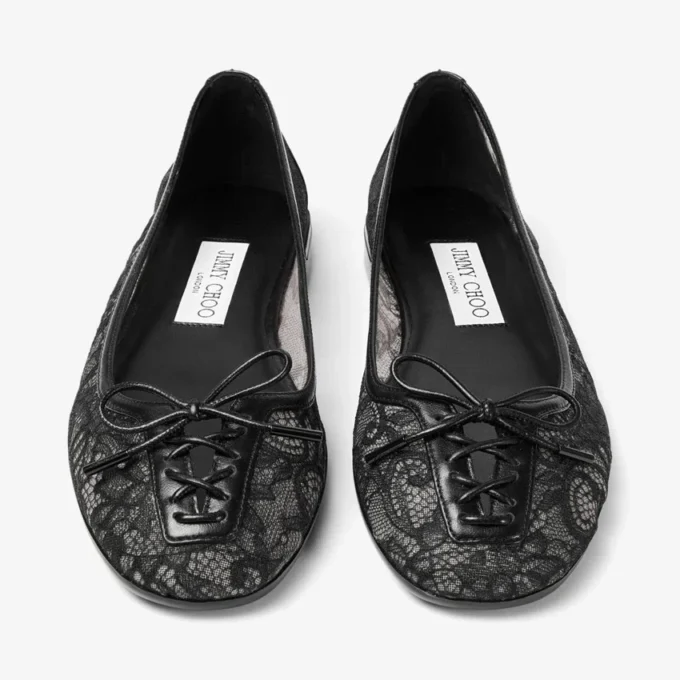 Bailarinas Scarlett negras de jimmy choo con cordones Bailarinas Scarlett negras de jimmy choo con cordones
