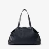 Bar Holdall: bolso de viaje grande de nailon marino con ribetes de piel de becerro lisa Bar Holdall: bolso de viaje grande de nailon marino con ribetes de piel de becerro lisa