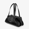 Bar Holdall Bolso de viaje mediano de cuero negro estilo Biker
