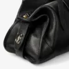 Bar Holdall Bolso de viaje mediano de cuero negro estilo Biker