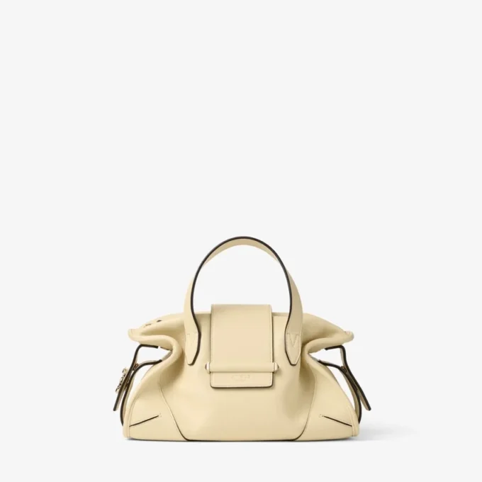 Bar Holdall Bolso de viaje pequeño de cuero Biker color Buttermilk Bar Holdall Bolso de viaje pequeño de cuero Biker color Buttermilk
