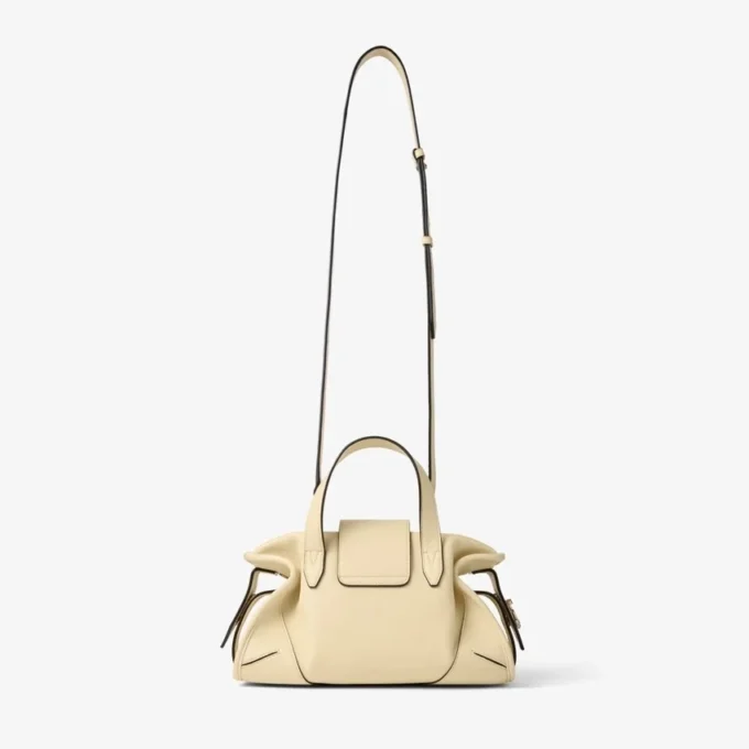 Bar Holdall Bolso de viaje pequeño de cuero Biker color Buttermilk Bar Holdall Bolso de viaje pequeño de cuero Biker color Buttermilk