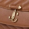 Bolso bandolera Curve pequeño de cuero Biker acolchado color tostado Bolso bandolera Curve pequeño de cuero Biker acolchado color tostado