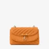 Bolso bandolera pequeño Curve en ante acolchado naranja atardecer Bolso bandolera pequeño Curve en ante acolchado naranja atardecer