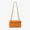 Bolso bandolera pequeño Curve en ante acolchado naranja atardecer Bolso bandolera pequeño Curve en ante acolchado naranja atardecer