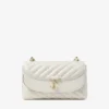 Bolso bandolera pequeño Curve en piel napa acolchada color latte Bolso bandolera pequeño Curve en piel napa acolchada color latte