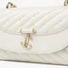 Bolso bandolera pequeño Curve en piel napa acolchada color latte Bolso bandolera pequeño Curve en piel napa acolchada color latte