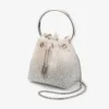 Bolso Bon Bon de malla de cristal blanco Bolso Bon Bon de malla de cristal blanco