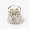 Bolso Bon Bon de malla de cristal blanco Bolso Bon Bon de malla de cristal blanco