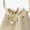 Bolso Bon Bon de malla metalizada color champán Bolso Bon Bon de malla metalizada color champán
