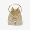 Bolso Bon Bon de malla metalizada color champán Bolso Bon Bon de malla metalizada color champán