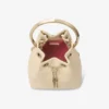 Bolso Bon Bon de piel con estampado Elaphe en color amarillo mantequilla Bolso Bon Bon de piel con estampado Elaphe en color amarillo mantequilla