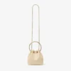 Bolso Bon Bon de piel con estampado Elaphe en color amarillo mantequilla Bolso Bon Bon de piel con estampado Elaphe en color amarillo mantequilla