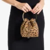 Bolso Bon Bon de potro con estampado de leopardo natural Bolso Bon Bon de potro con estampado de leopardo natural