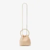Bolso Bon Bon de rafia natural con cierre de perlas Bolso Bon Bon de rafia natural con cierre de perlas