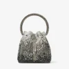 Bolso Bon Bon de satén negro con cristales Bolso Bon Bon de satén negro con cristales