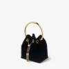 Bolso Bon Bon de terciopelo negro Bolso Bon Bon de terciopelo negro
