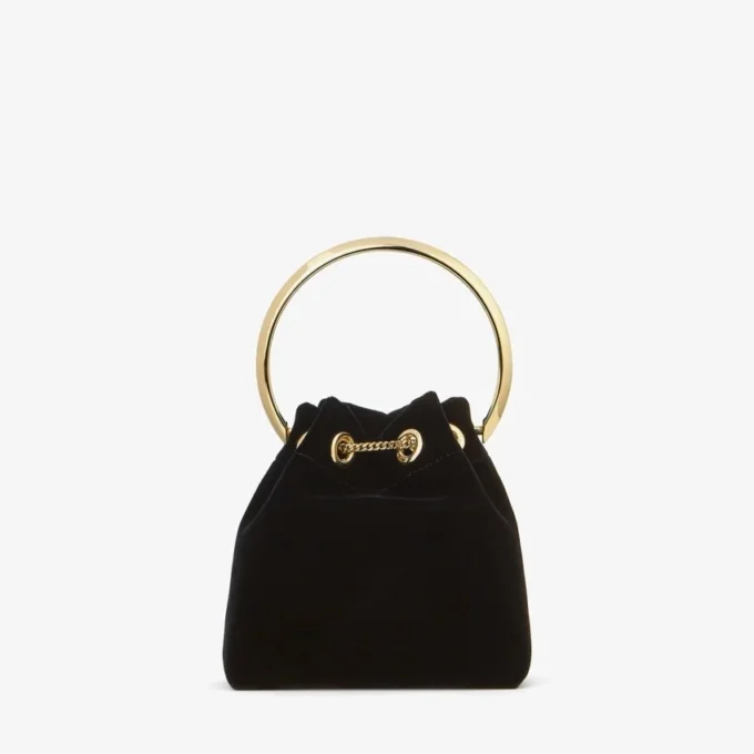 Bolso Bon Bon de terciopelo negro Bolso Bon Bon de terciopelo negro