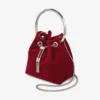 Bolso Bon Bon de terciopelo rojo rubí