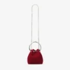 Bolso Bon Bon de terciopelo rojo rubí
