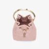 Bolso Bon Bon Rose de piel de avestruz Bolso Bon Bon Rose de piel de avestruz
