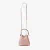 Bolso Bon Bon Rose de piel de avestruz Bolso Bon Bon Rose de piel de avestruz