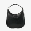 Bolso de hombro Bar Hobo mediano en piel Biker negra Bolso de hombro Bar Hobo mediano en piel Biker negra