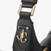 Bolso de hombro Bar Hobo mediano en piel Biker negra Bolso de hombro Bar Hobo mediano en piel Biker negra