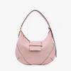 Bolso de hombro Bar Hobo pequeño de piel Biker rosa Bolso de hombro Bar Hobo pequeño de piel Biker rosa
