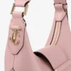 Bolso de hombro Bar Hobo pequeño de piel Biker rosa Bolso de hombro Bar Hobo pequeño de piel Biker rosa