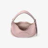 Bolso de hombro Bar Hobo pequeño de piel Biker rosa Bolso de hombro Bar Hobo pequeño de piel Biker rosa