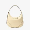 Bolso de hombro Bar Hobo Small Buttermilk de piel Biker