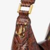 Bolso de hombro Bar Hobo Small Cognac Kigali con estampado de serpiente Bolso de hombro Bar Hobo Small Cognac Kigali con estampado de serpiente