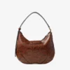 Bolso de hombro Bar Hobo Small Cognac Kigali con estampado de serpiente Bolso de hombro Bar Hobo Small Cognac Kigali con estampado de serpiente