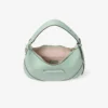 Bolso de hombro Bar Hobo Small Verde Biker de piel Bolso de hombro Bar Hobo Small Verde Biker de piel