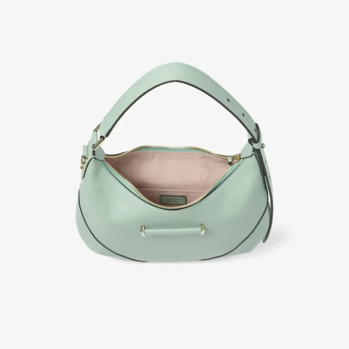 Bolso de hombro Bar Hobo Small Verde Biker de piel Bolso de hombro Bar Hobo Small Verde Biker de piel