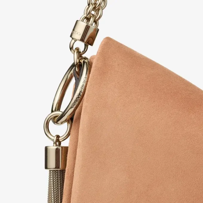 Bolso de hombro Callie con solapa de ante color toffee Bolso de hombro Callie con solapa de ante color toffee