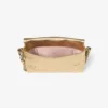 Bolso de hombro Callie con solapa de piel metalizada dorada Bolso de hombro Callie con solapa de piel metalizada dorada