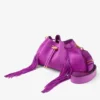 Bolso de hombro Cinch mediano de ante violeta orquídea con flecos Bolso de hombro Cinch mediano de ante violeta orquídea con flecos