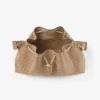 Bolso de hombro Cinch mediano en piel con relieve de cocodrilo brillante