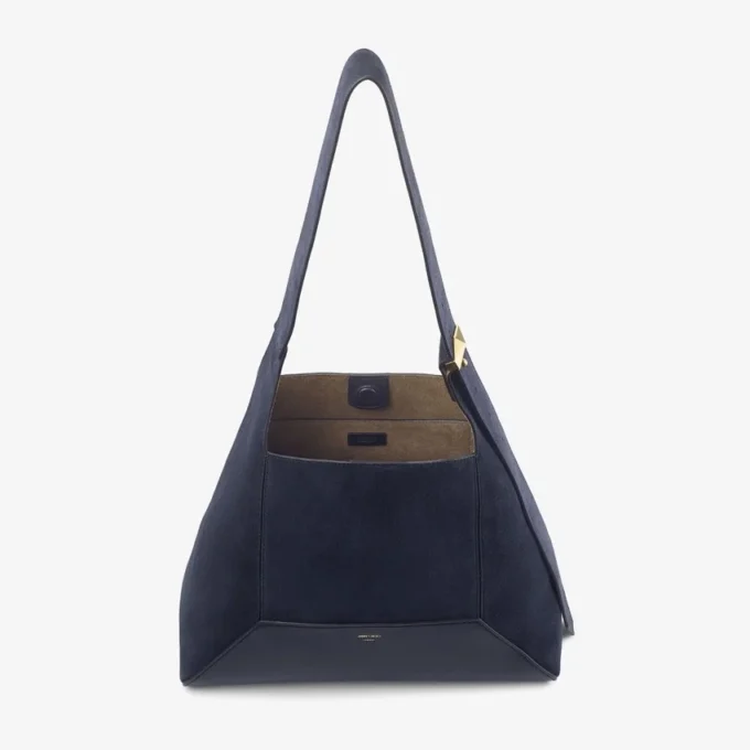 Bolso de hombro Diamond Hobo mediano de ante azul marino Bolso de hombro Diamond Hobo mediano de ante azul marino