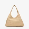 Bolso de hombro grande Beach Diamond Hobo de rafia natural Bolso de hombro grande Beach Diamond Hobo de rafia natural