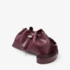 Bolso de hombro mediano Cinch de piel granate Bolso de hombro mediano Cinch de piel granate