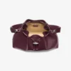 Bolso de hombro mediano Cinch de piel granate Bolso de hombro mediano Cinch de piel granate