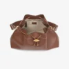 Bolso de hombro mediano de piel color tostado Cinch Bolso de hombro mediano de piel color tostado Cinch
