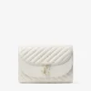 Bolso de mano Avenue Curve Clutch de piel napa acolchada color latte Bolso de mano Avenue Curve Clutch de piel napa acolchada color latte